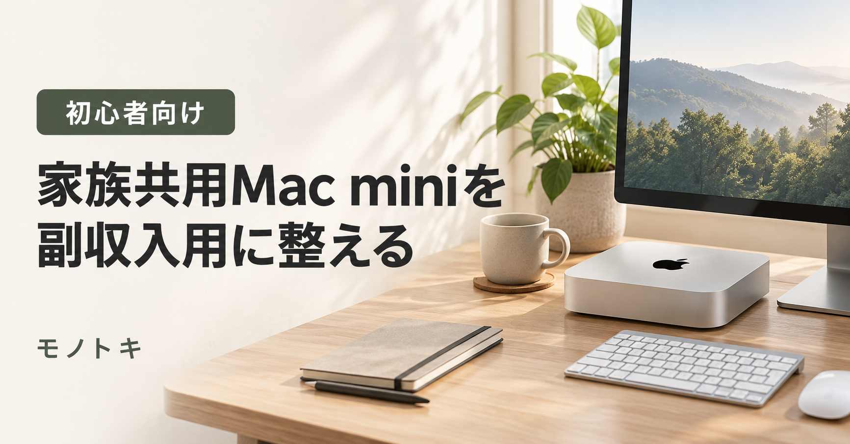 家族共用のMac miniを副収入用に設定する手順